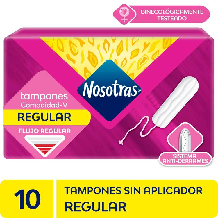Tampones Sin Aplicador Nosotras Regular 10un