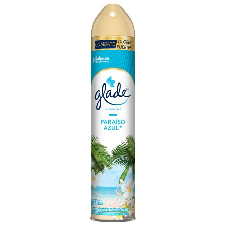 Ambientador Glade Aerosol Paraíso Azul 400ml