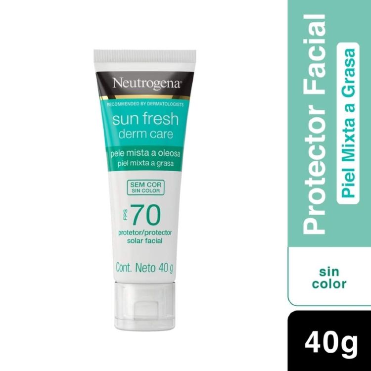 Protector Solar Facial Neutrogena Sun Fresh Sin Color FPS70 40g