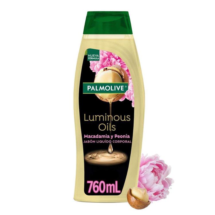 Jabón Líquido Palmolive Luminous Oils Macadamia y Peonia 760ml