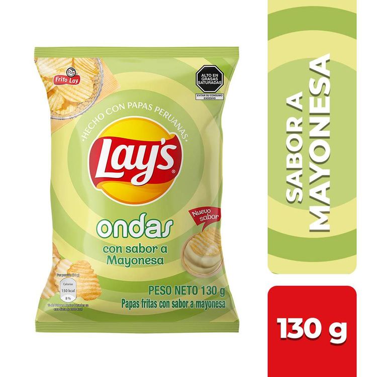 Papas Fritas Lay's Ondas a Mayonesa 130g