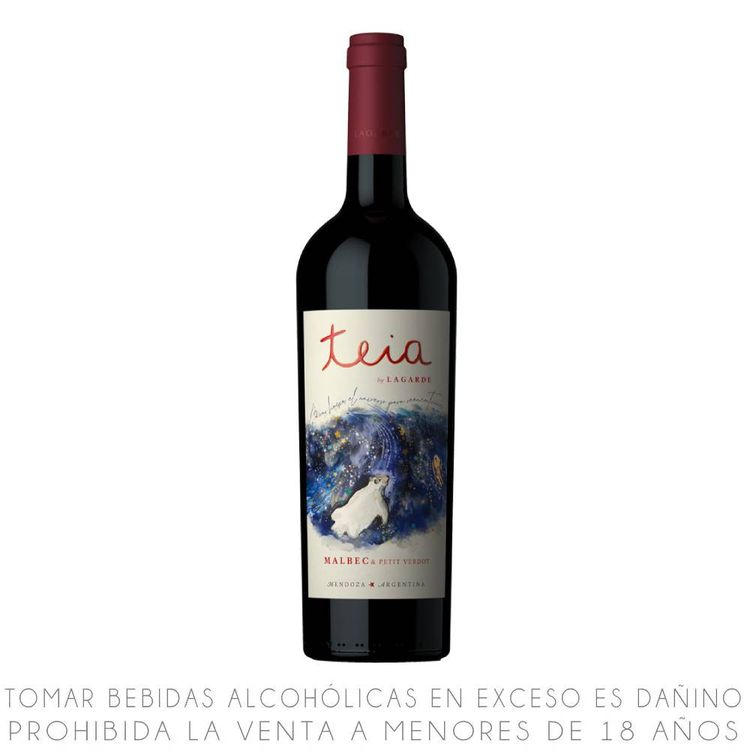 Vino Tinto Malbec Petit Verdot Teia Botella 750ml