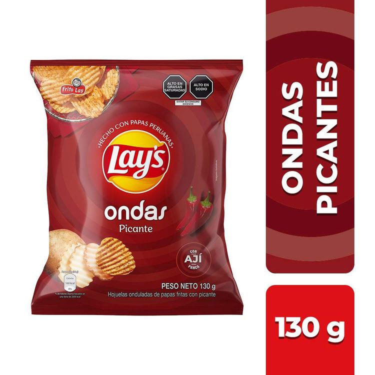 Papas Fritas Lay's Ondas Picante 130g