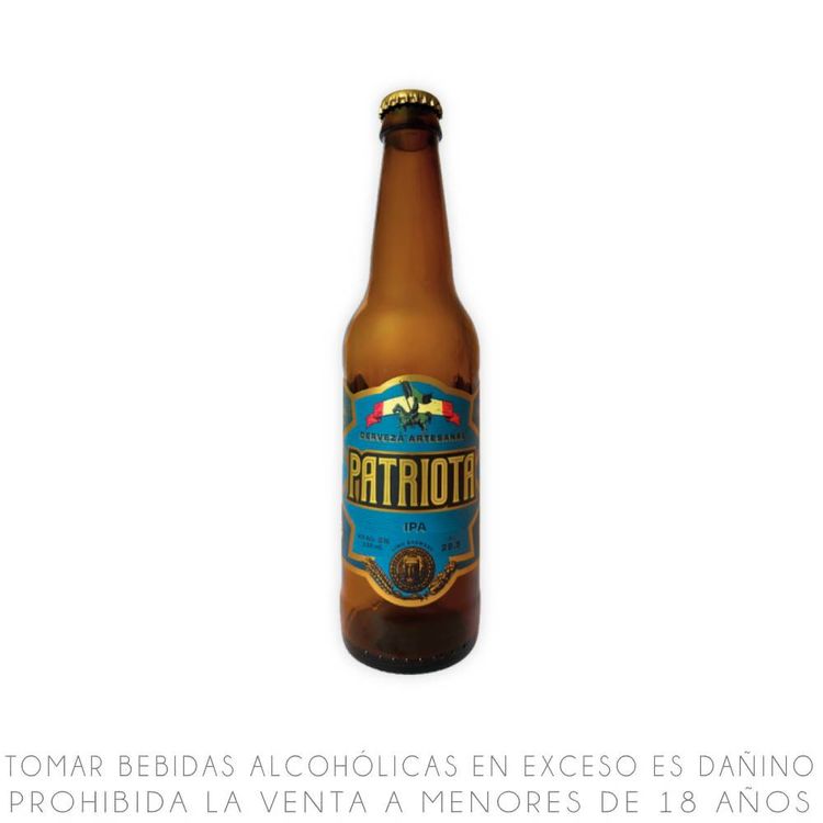 Cerveza Artesanal Patriota IPA Botella 355ml
