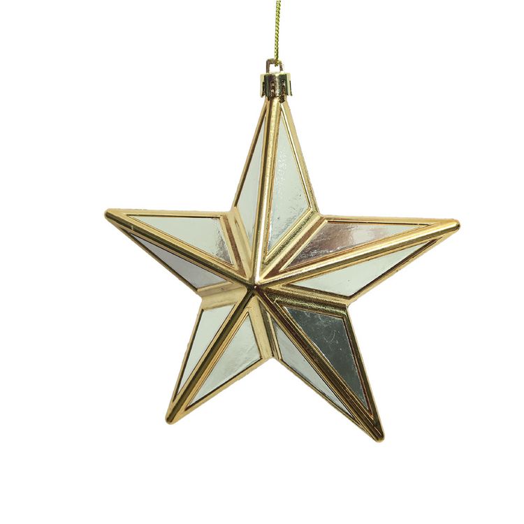 Colgante Krea Estrella Espejos Boho Navidad 2025