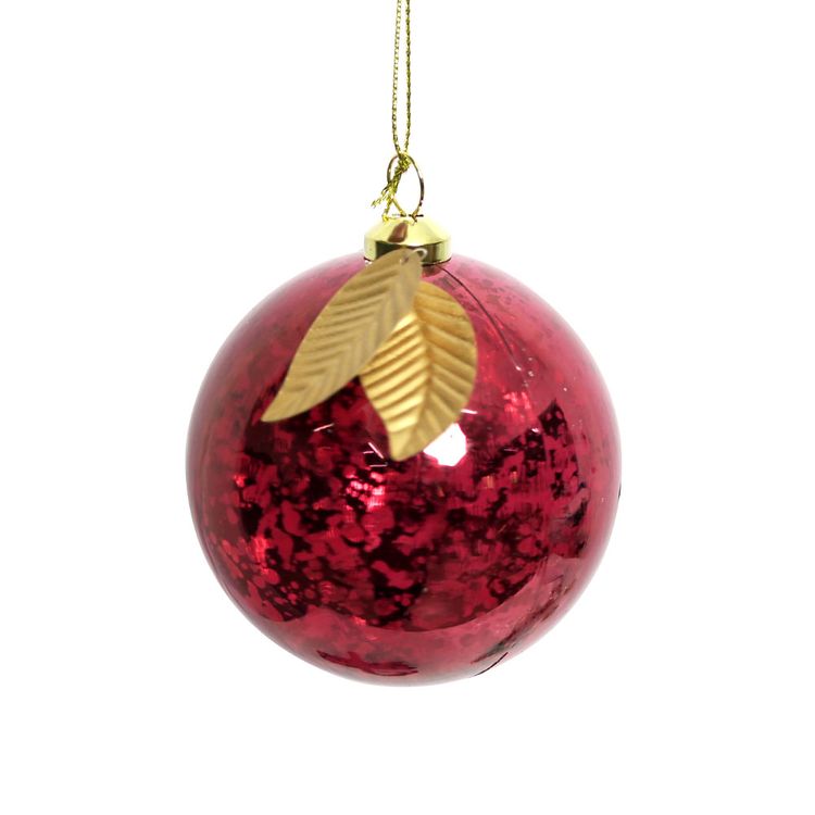 Esfera Hojas Krea Boho Navidad 2025