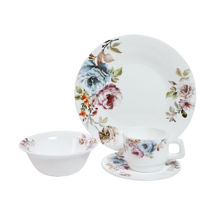 Set de Vajillas Opal Diseño 16 Piezas