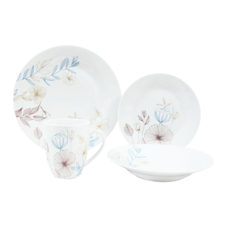 Juego de Loza Krea 16 Piezas Porcelana