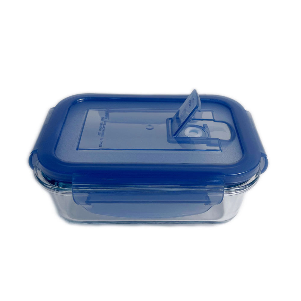 Contenedor Krea Hermético Vidrio Rectangular 0.3L