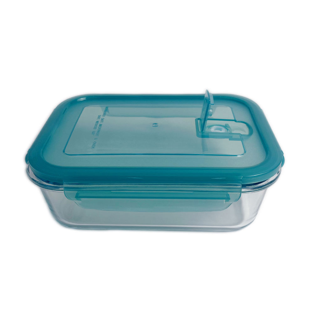 Contenedor Krea Hermético Vidrio Rectangular 1.0L