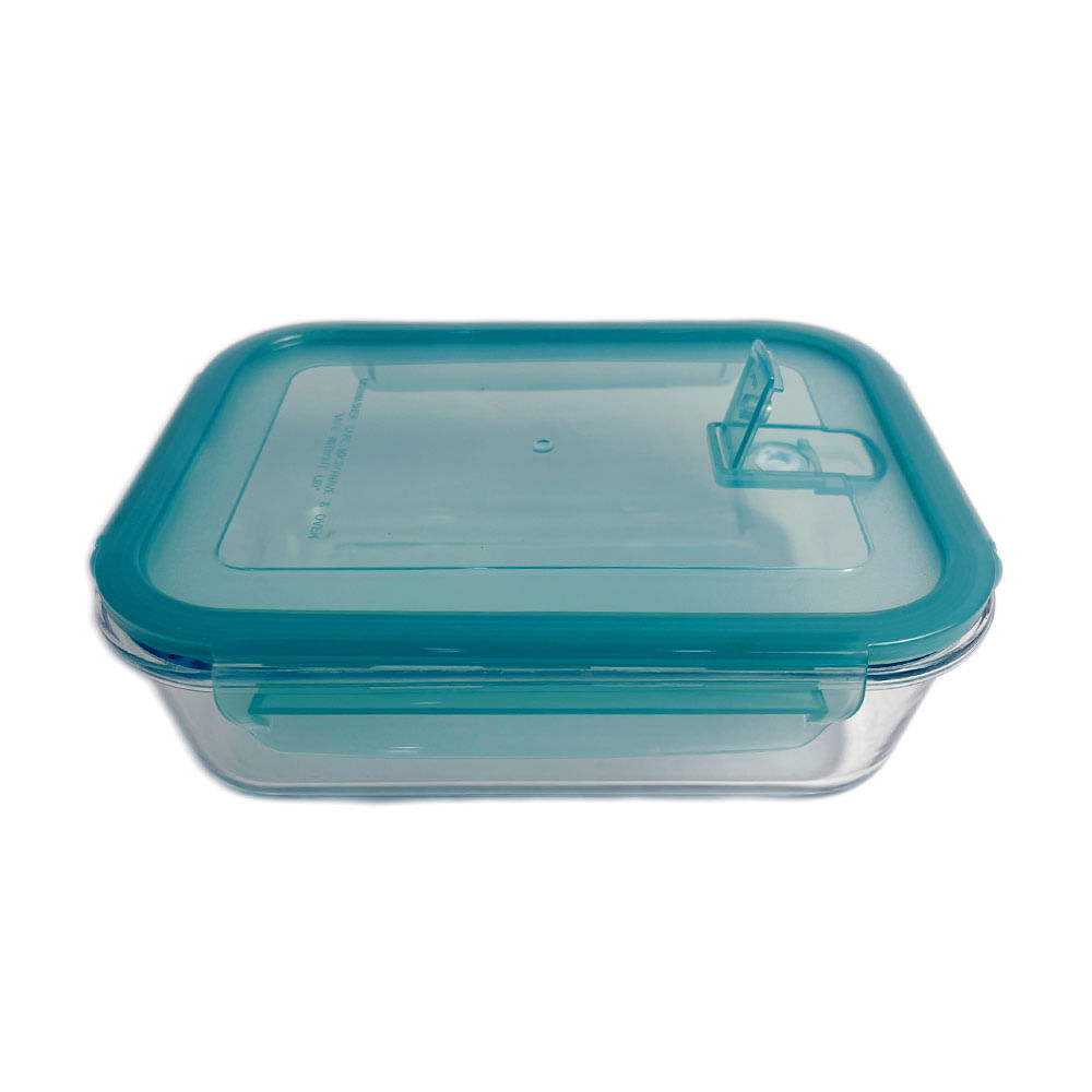 Contenedor Krea Hermético Vidrio Rectangular 1.5L