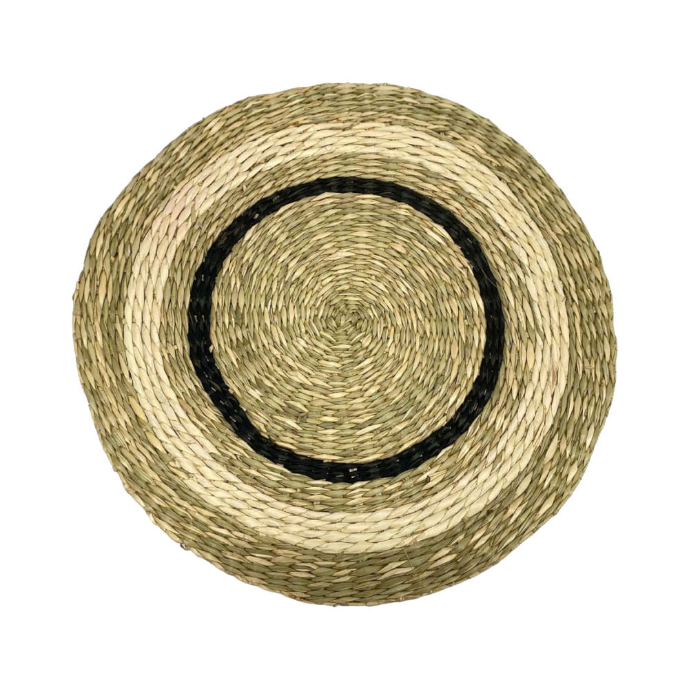 Individual Krea de Fibra Natural Bicolor