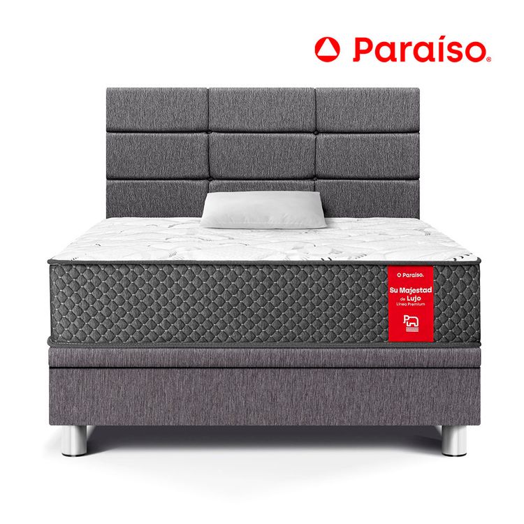 Dormitorio Boxet Blocks su Majestad 1.5 Plazas Gris