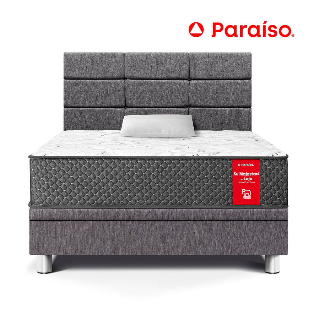 Dormitorio Boxet Blocks su Majestad 1.5 Plazas Gris