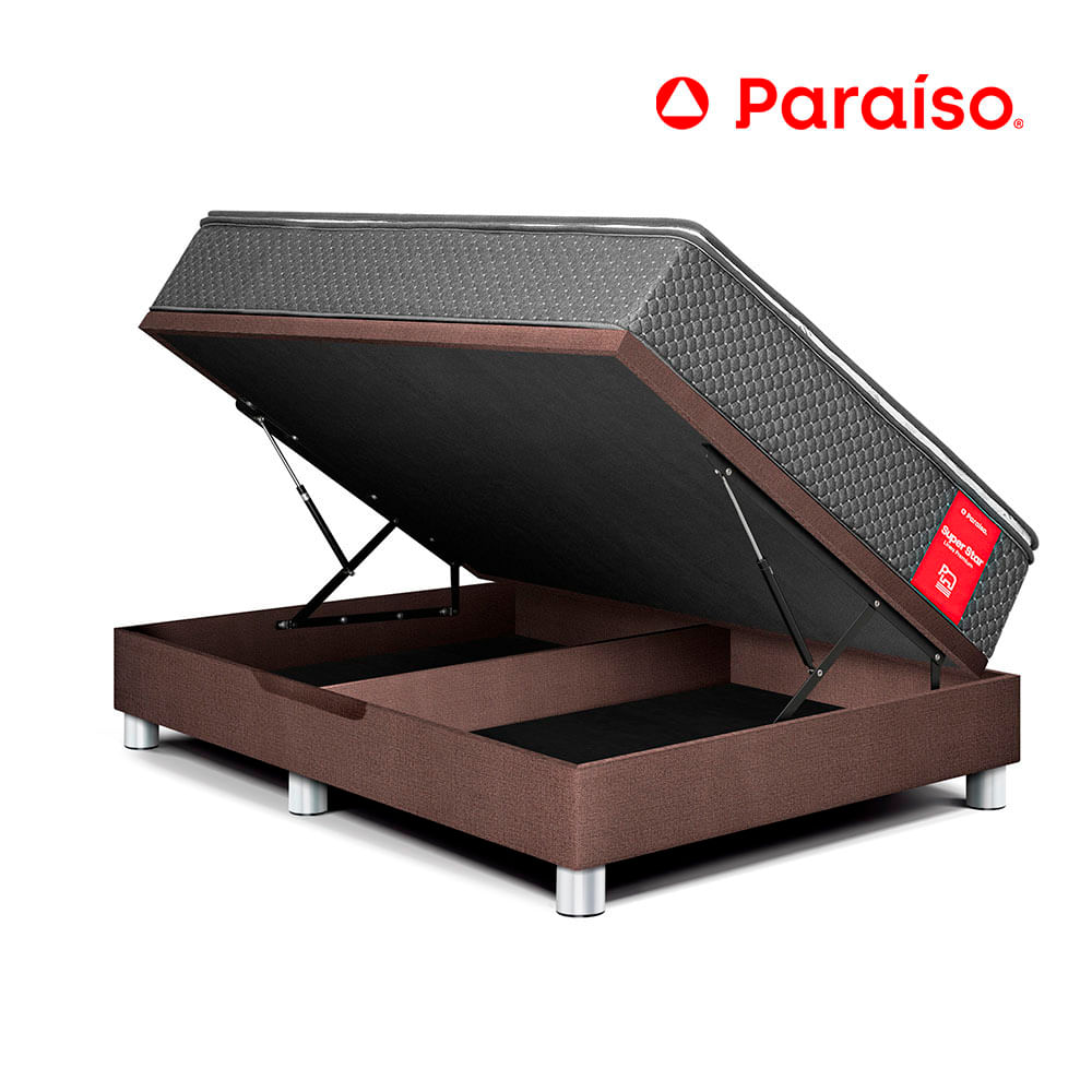 Cama Boxet Super Star Queen Chocolate