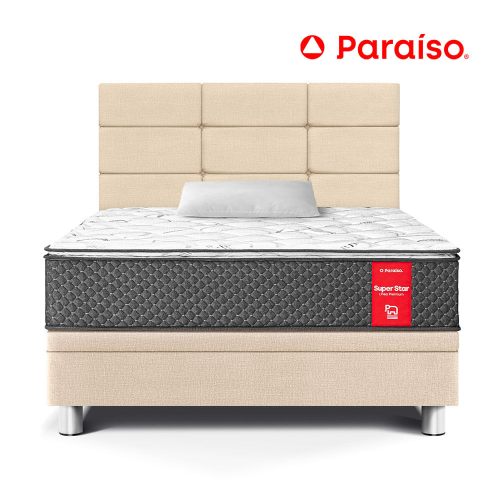 Dormitorio Boxet Blocks Super Star 1.5 Plazas Champagne