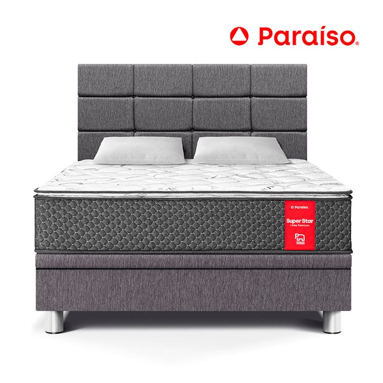 Dormitorio Boxet Blocks Super Star 2 Plazas Gris