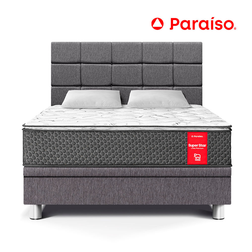 Dormitorio Boxet Blocks Super Star Queen Gris