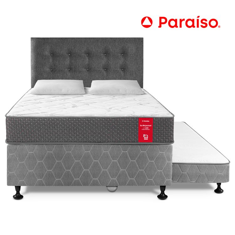 Dormitorio Diván su Majestad de Lujo 2 Plazas Charcoal