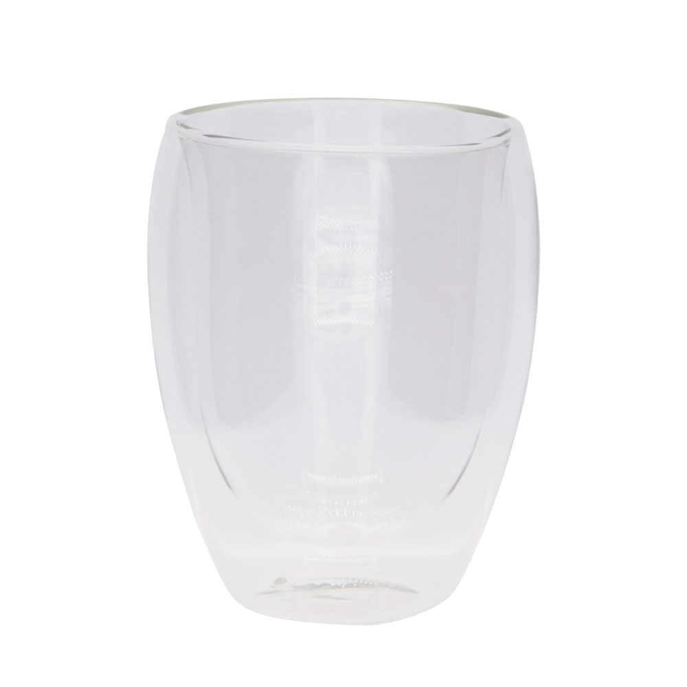 Set 2 Taza Krea Sin Mango doble Pared 350ml