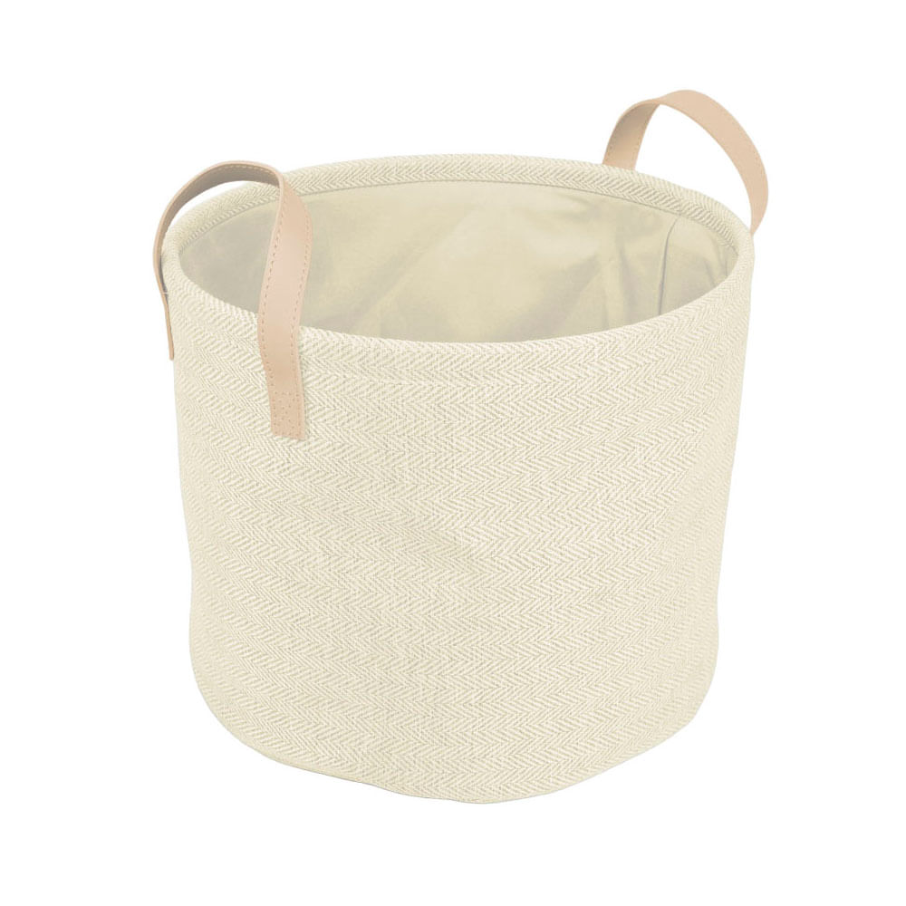 Canasto Krea Tela Redonda 30x25cm