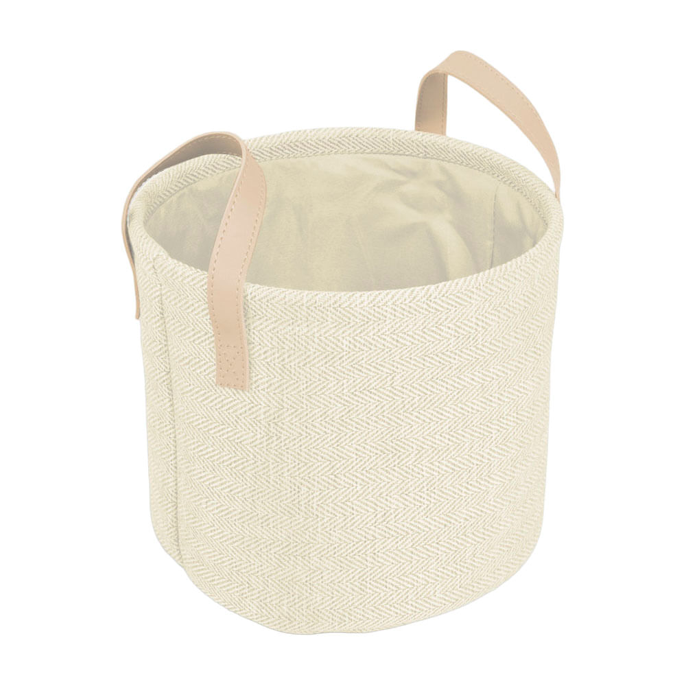 Canasto Krea Tela Redonda 23x20cm