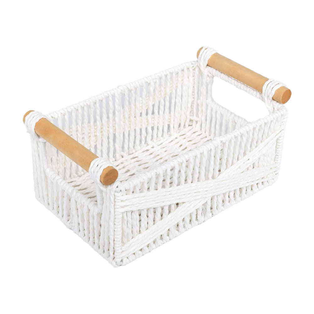 Canasto Krea Cuerda de Papel Hierro y Made S