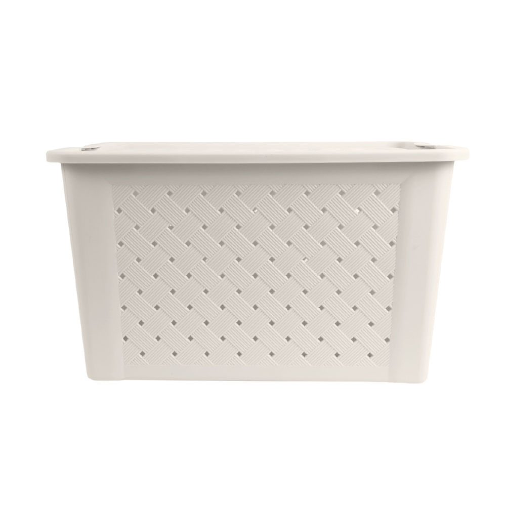Caja Plástica Krea Calada con Cierre Arena 25L