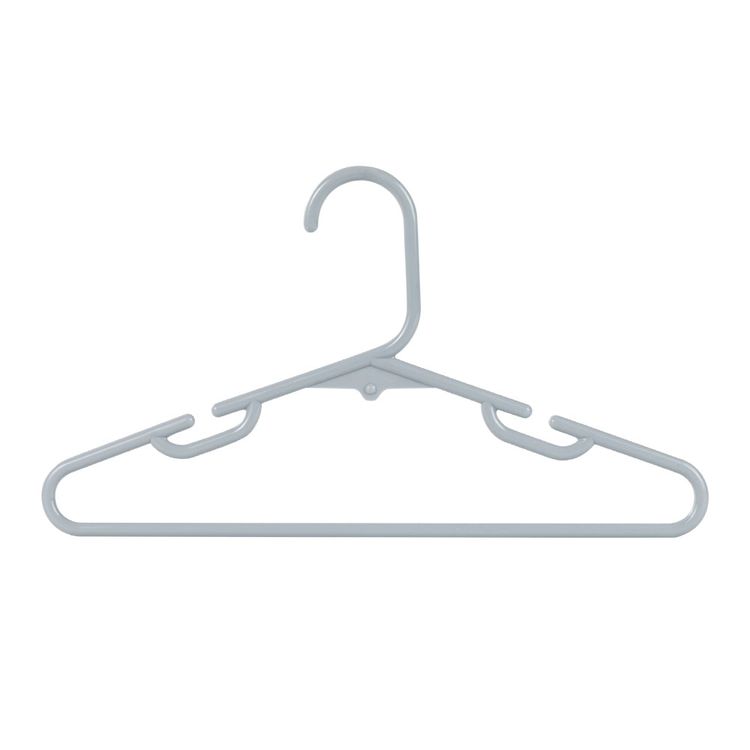 Pack 5 Colgadores Kids Krea Plástico Gris