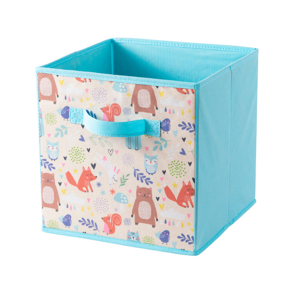 Canasto Krea Plegable Tela Kids Animals