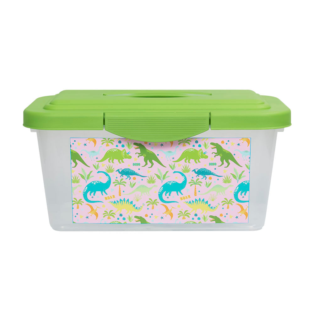 Caja Plástica Krea Infantil Dinosaurios 6L