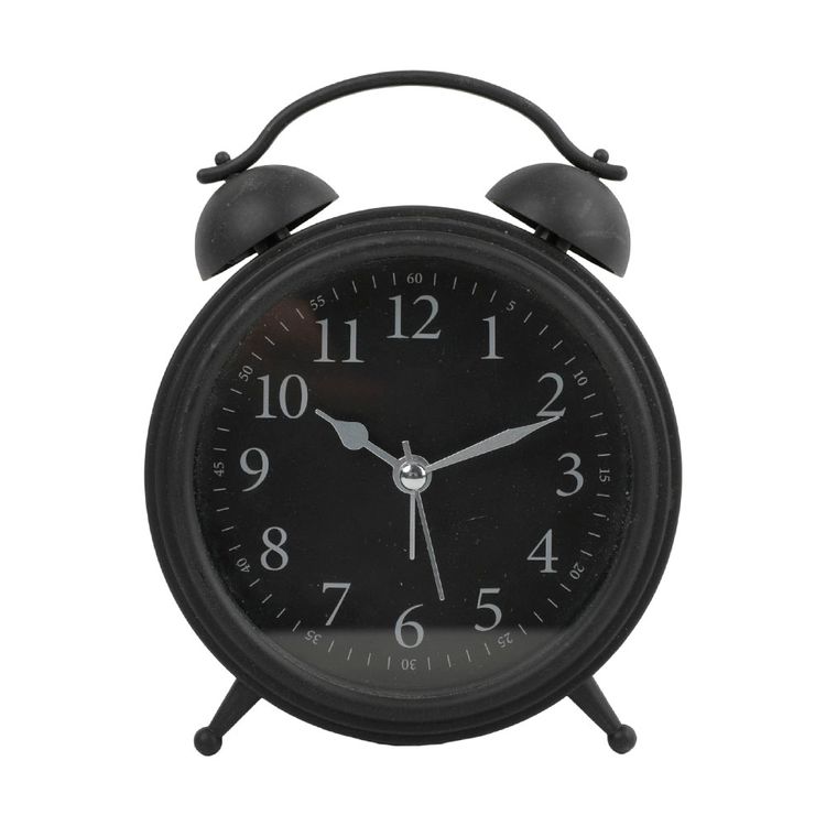 Reloj de Mesa Krea Redondo Negro 14cm