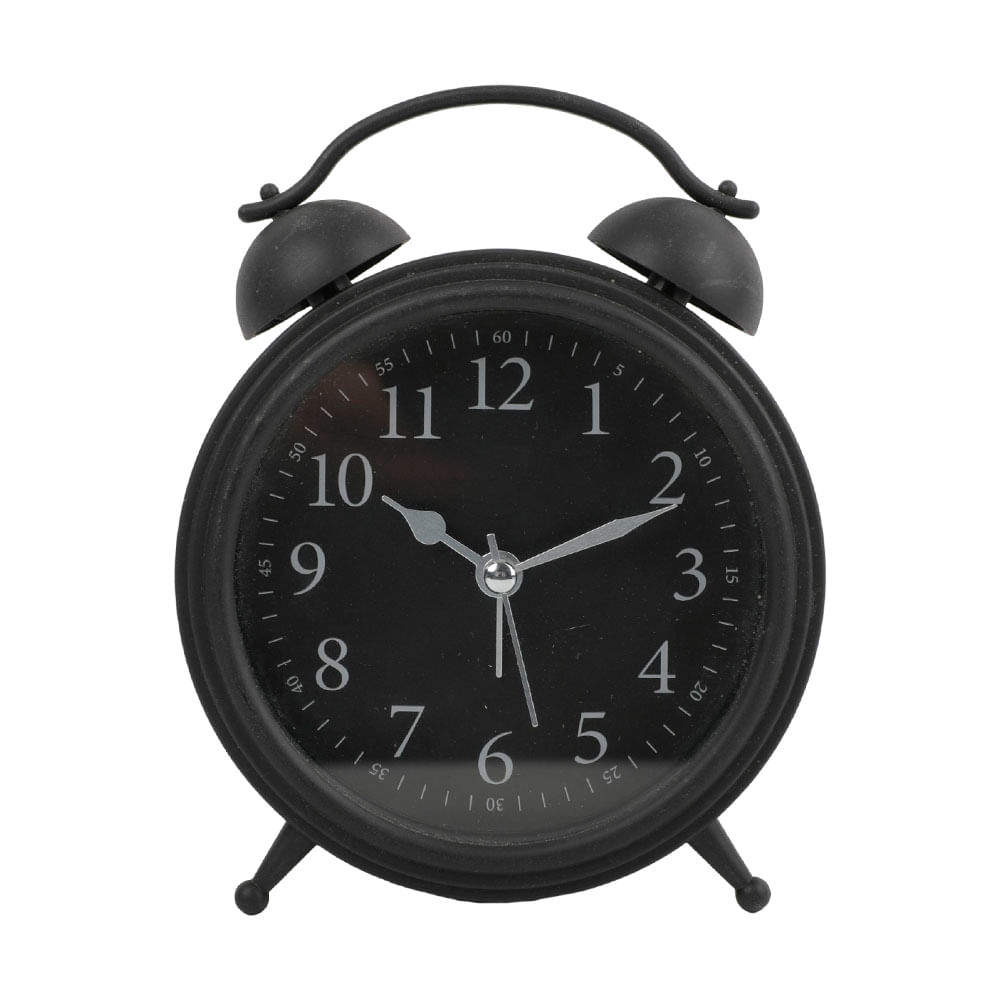 Reloj de Mesa Krea Redondo Negro 14cm