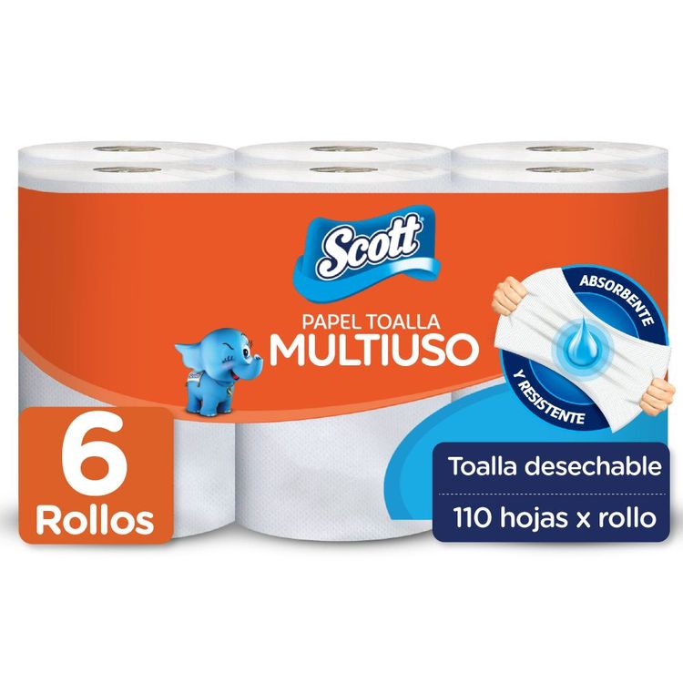 Papel Toalla Scott Multiusos 6un