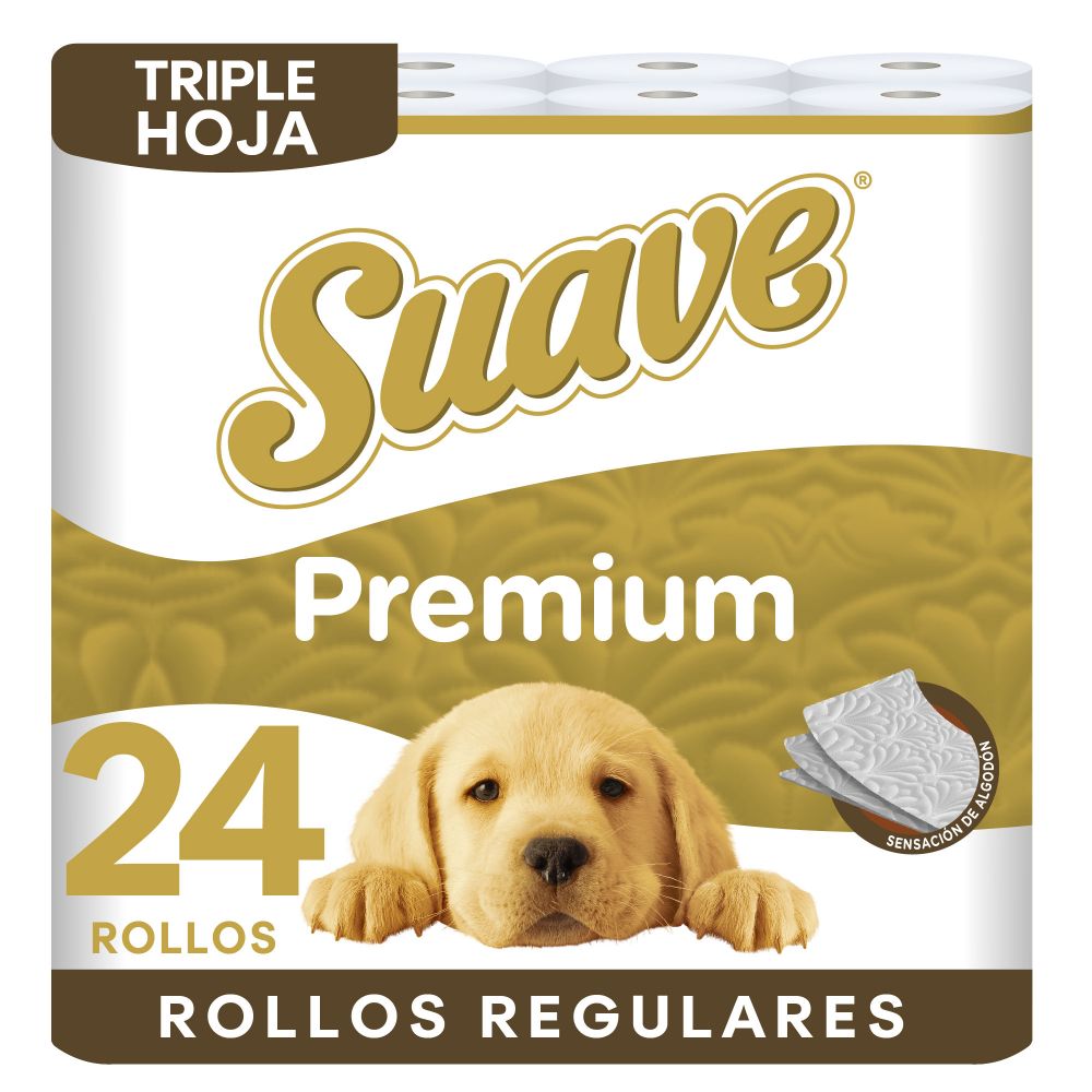 Papel Higiénico Triple Hoja Suave Premium 24un