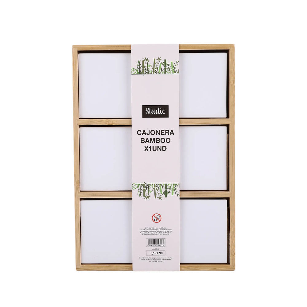 Cajonera Bamboo 1un