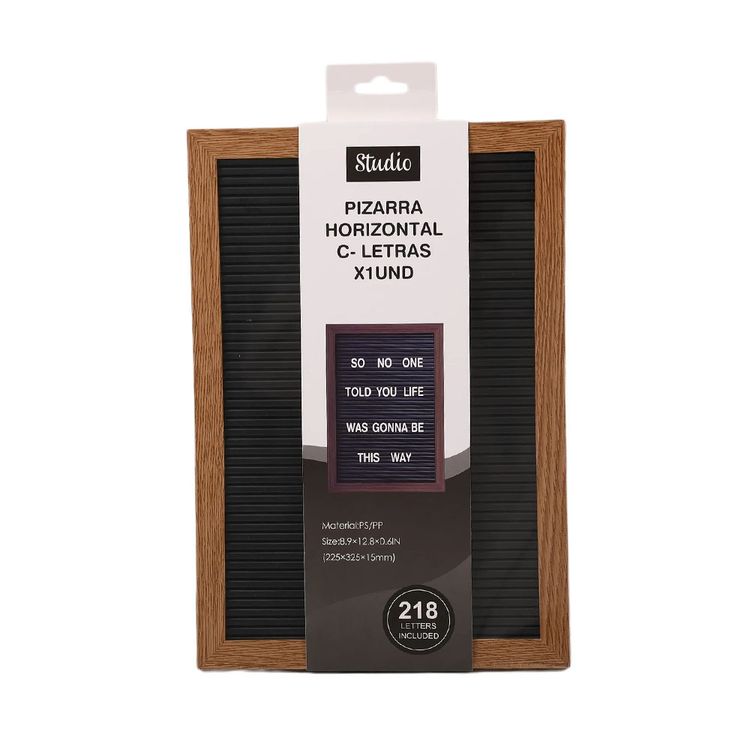 Pizarra Horizontal con Letras 1un