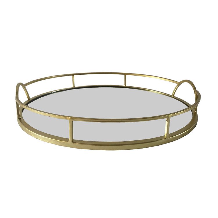 Bandeja Decorativa Krea Redonda Vidrio