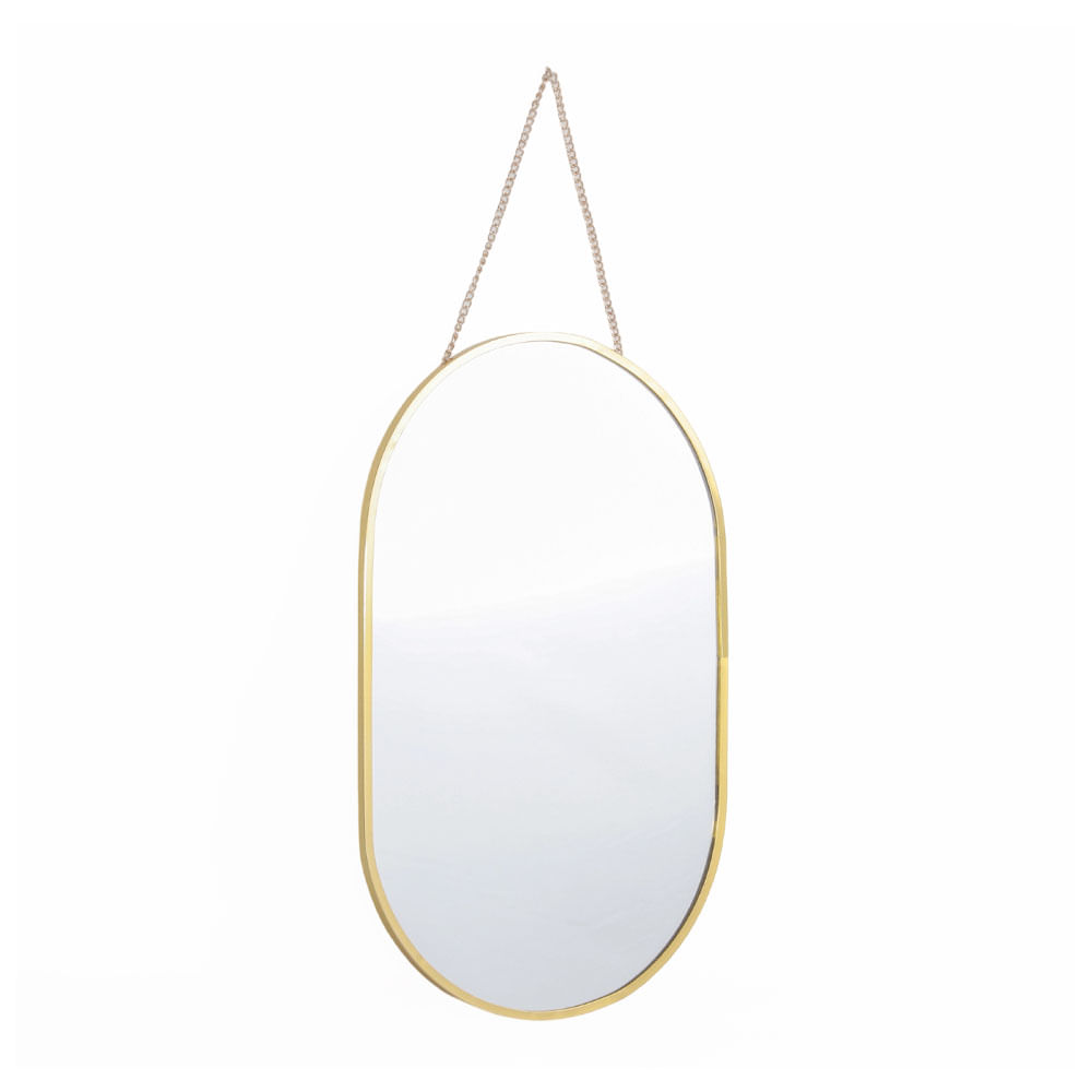 Espejo Krea Ovalado Cadena 25x40cm