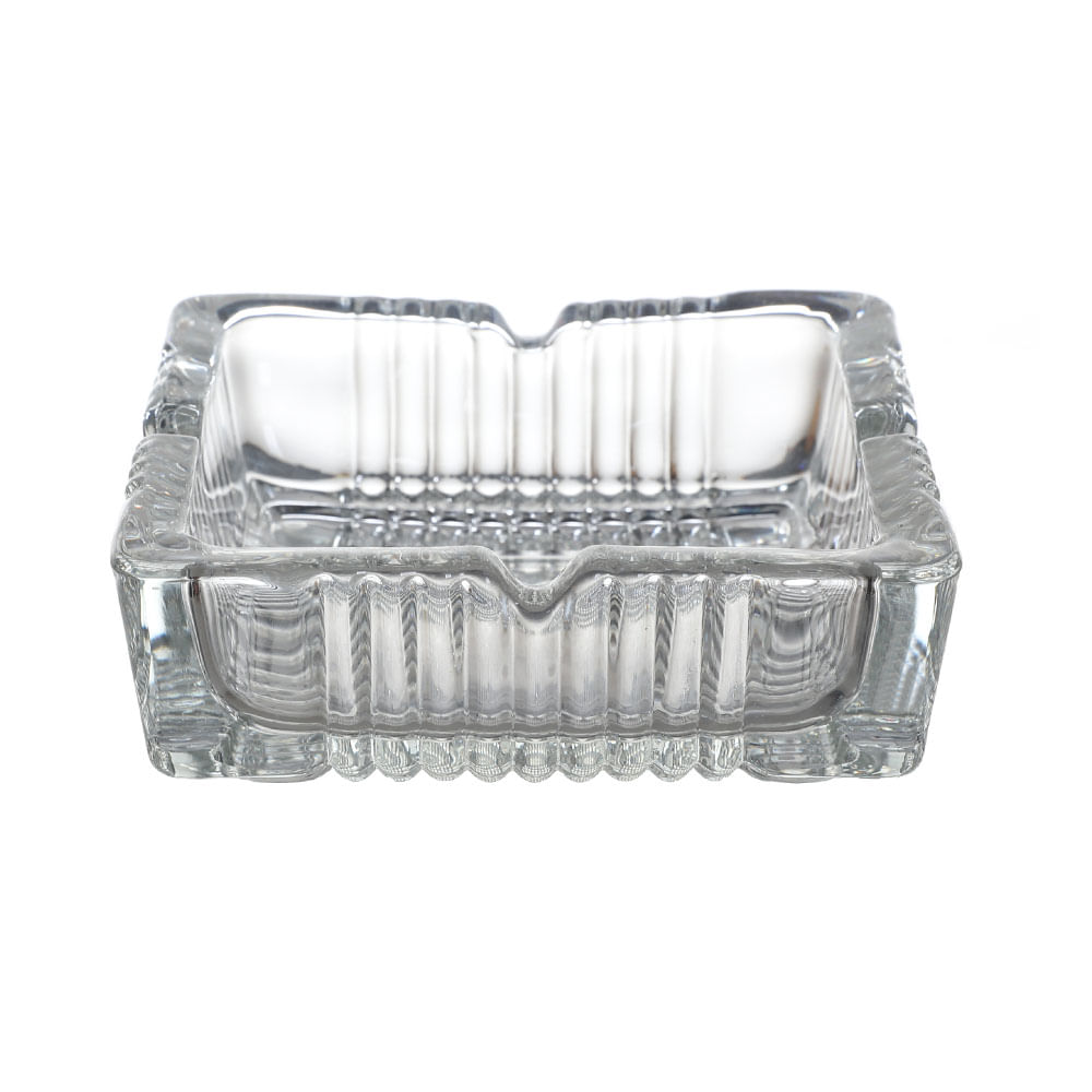 Cenicero Krea Vidrio Cuadrado 10cm