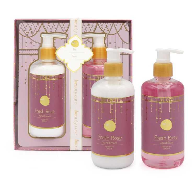 Set Beauty Care Fresh Rose: Hand Cream + Liquid Soap