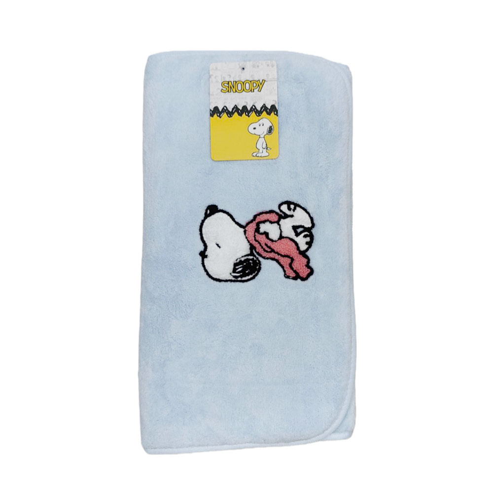 SNOOPY TOALLA MANOS Y CARA CELESTE