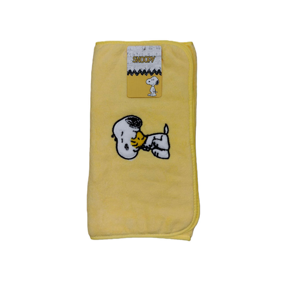 SNOOPY TOALLA MANOS Y CARA AMARILLO