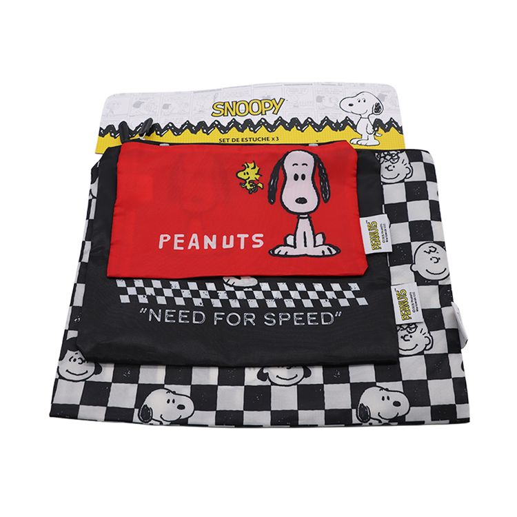 Set Estuches Snoopy 3un