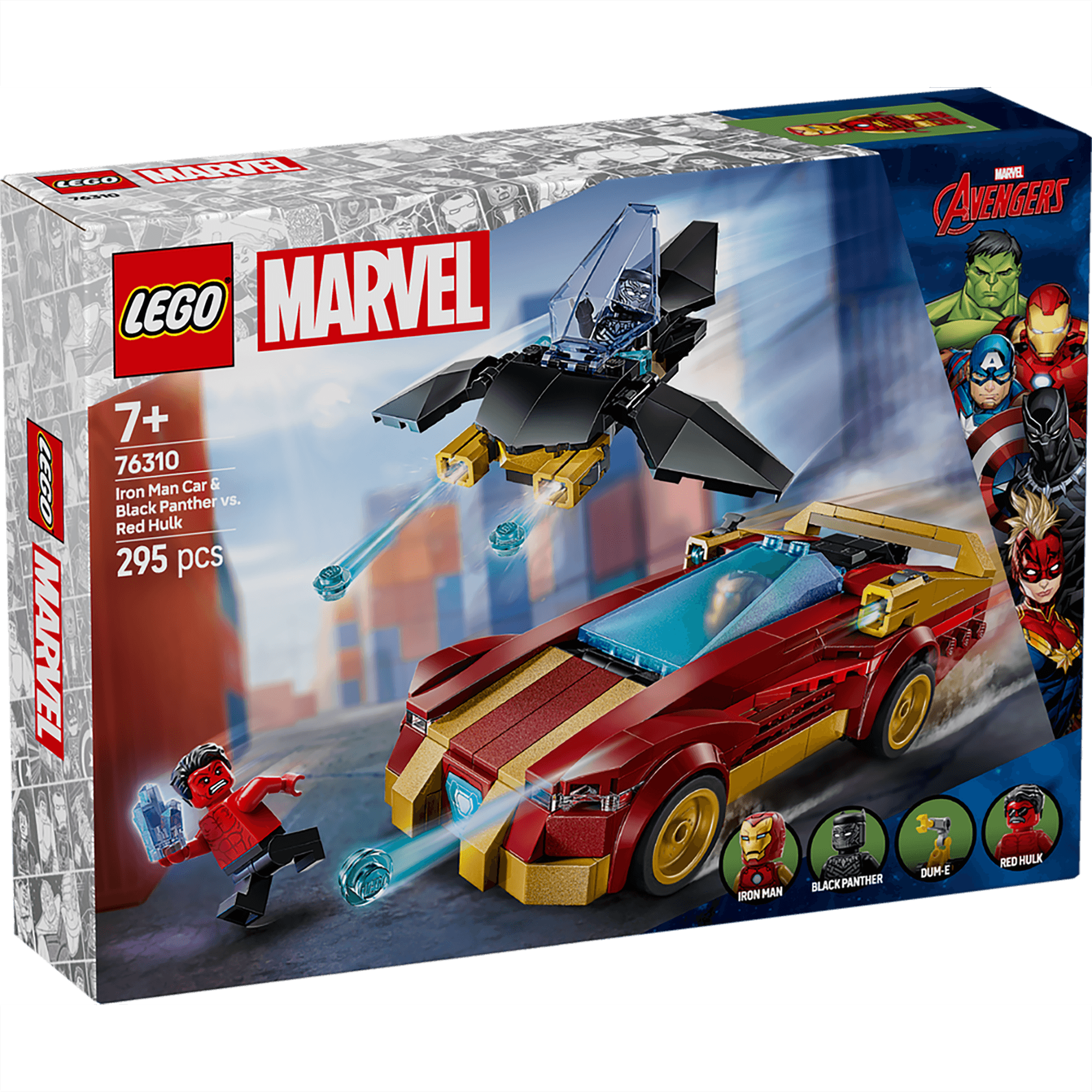 Set Lego Coche de Iron Man y Pantera Negra