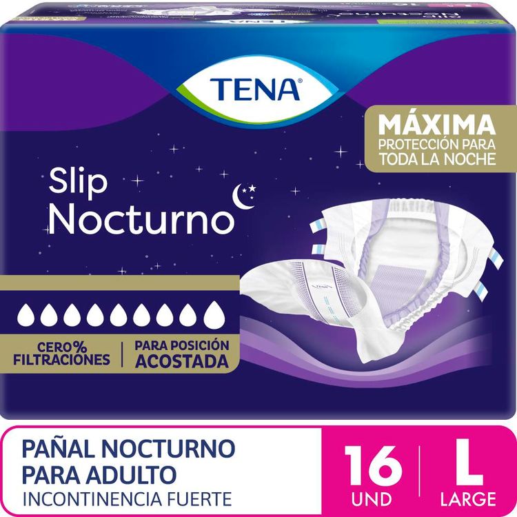 Pañales para Adultos Tena Slip Nocturno Talla L 16un