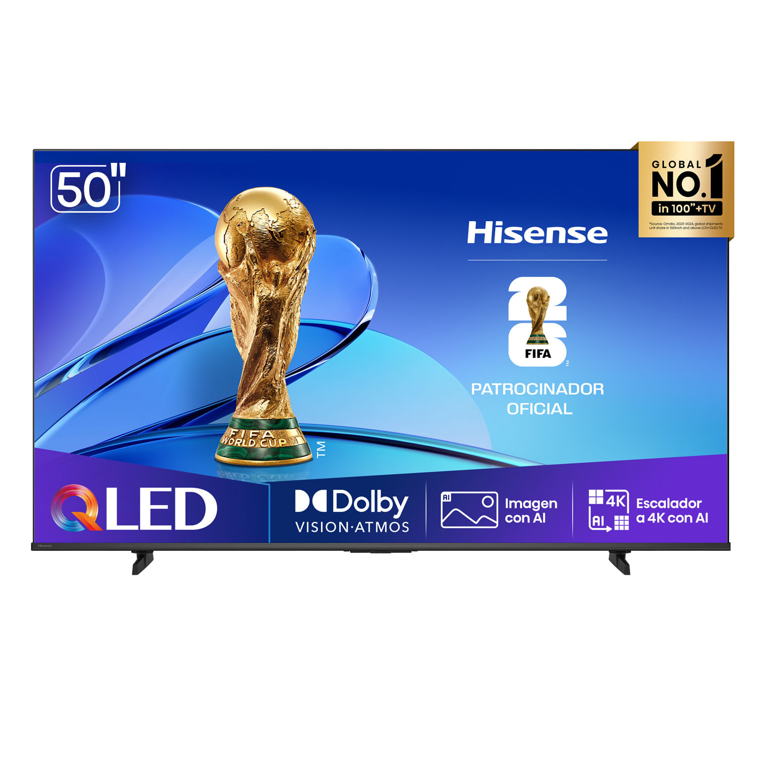 Televisor TV Smart 50" QLED Uhd 4K Vidaa Hisense