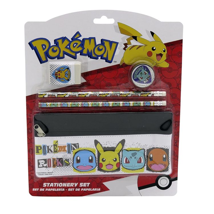 Set de Útiles Escolares Pokémon