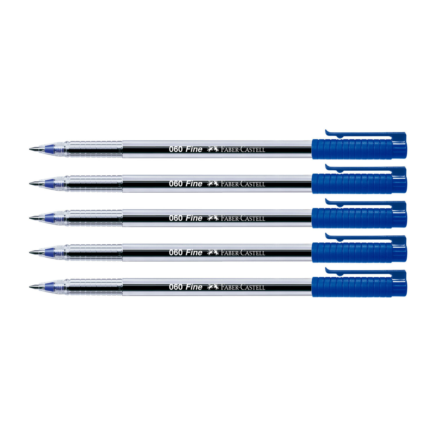 Set Boligrafo Faber Castell 060F Azul Blanco