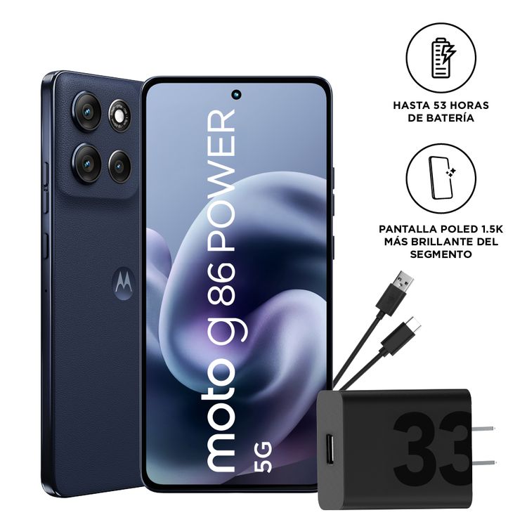 Smartphone Motorola G86 Power 8+256GB Azul